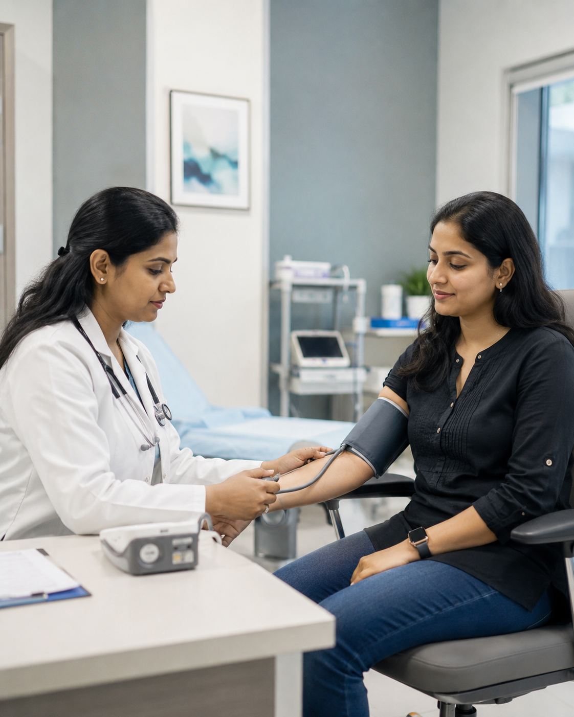 Doctor patient examination