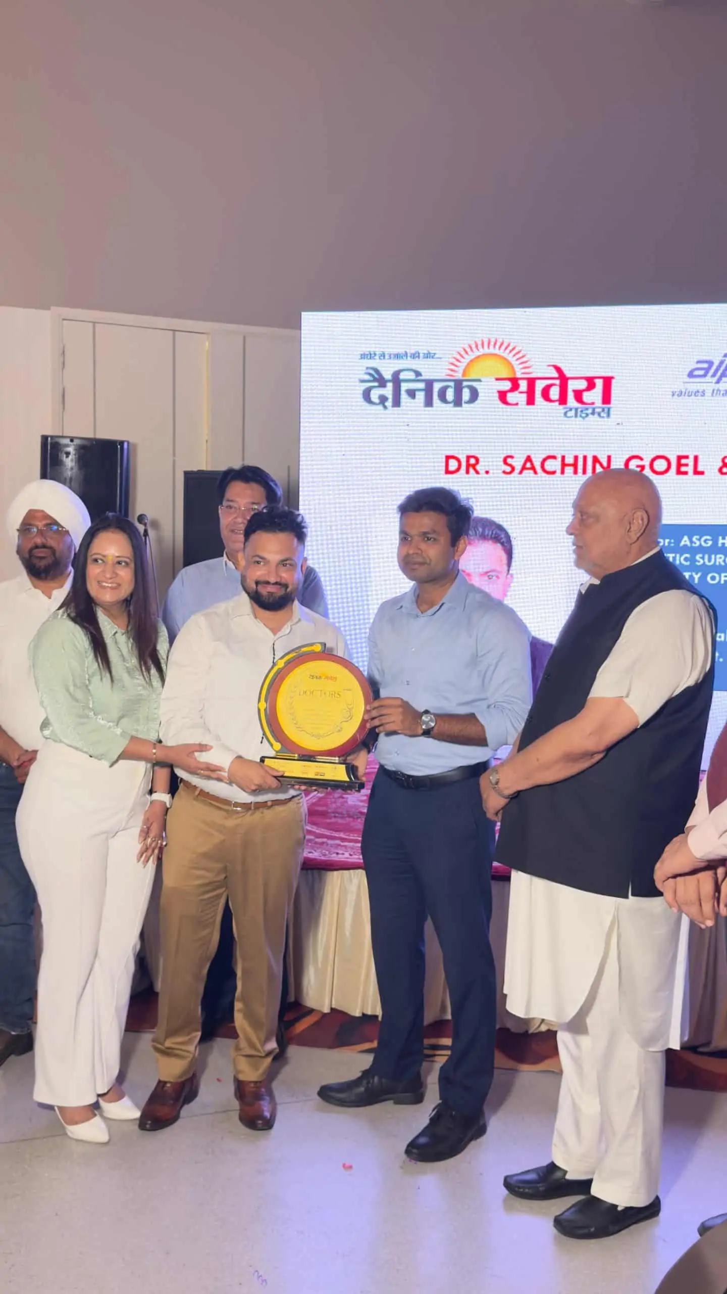 ASG Hair Transplant team at Doctors Excellence Award ceremony